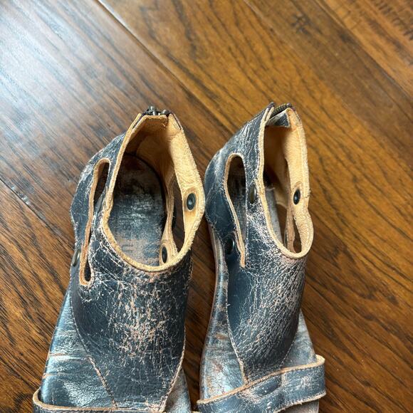 Bed Stu Women’s Soto Distressed Leather Sandals Sz 7 Gladiator Boho Bohemian - Picture 9 of 11